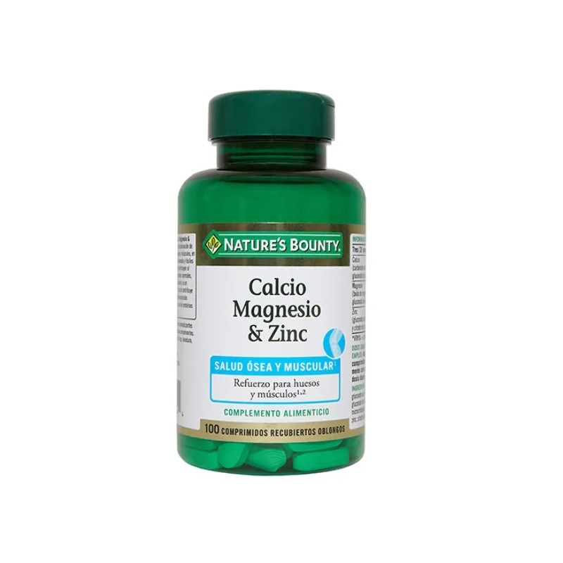 NATURE'S BOUNTY Calcium, Magnesium und Zink, 100 Tabletten NATURE'S BOUNTY Calcium, Magnesium und Zink, 100 Tabletten