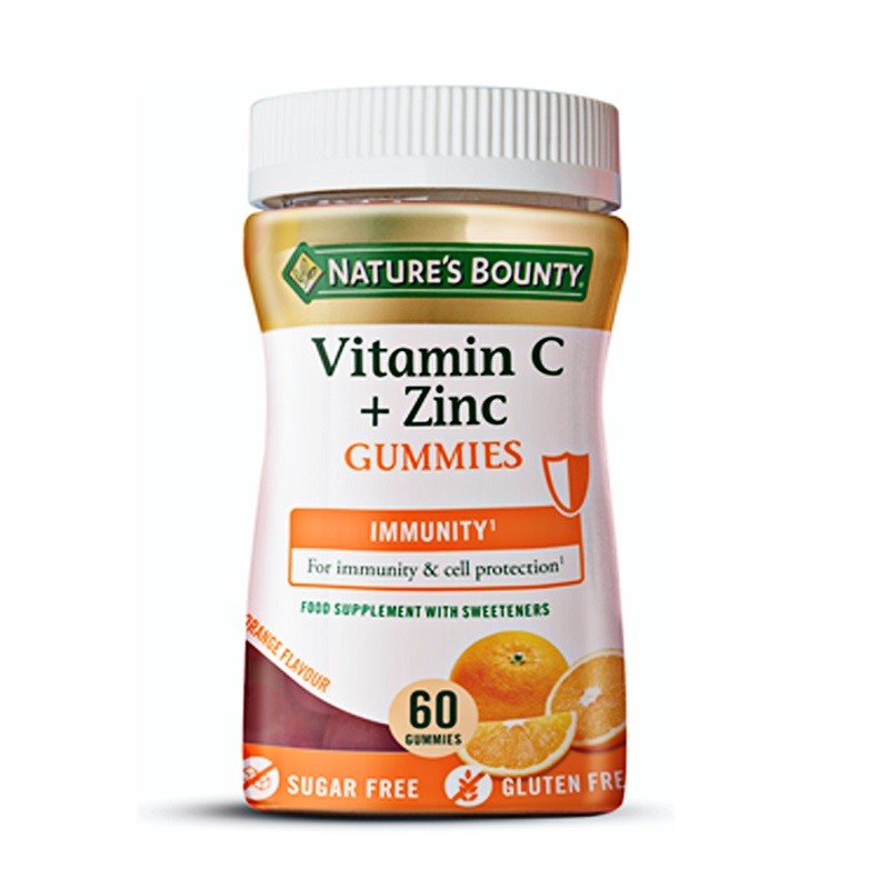 NATURE'S BOUNTY Vitaminas C y Zinc Gummies 60 gominolas