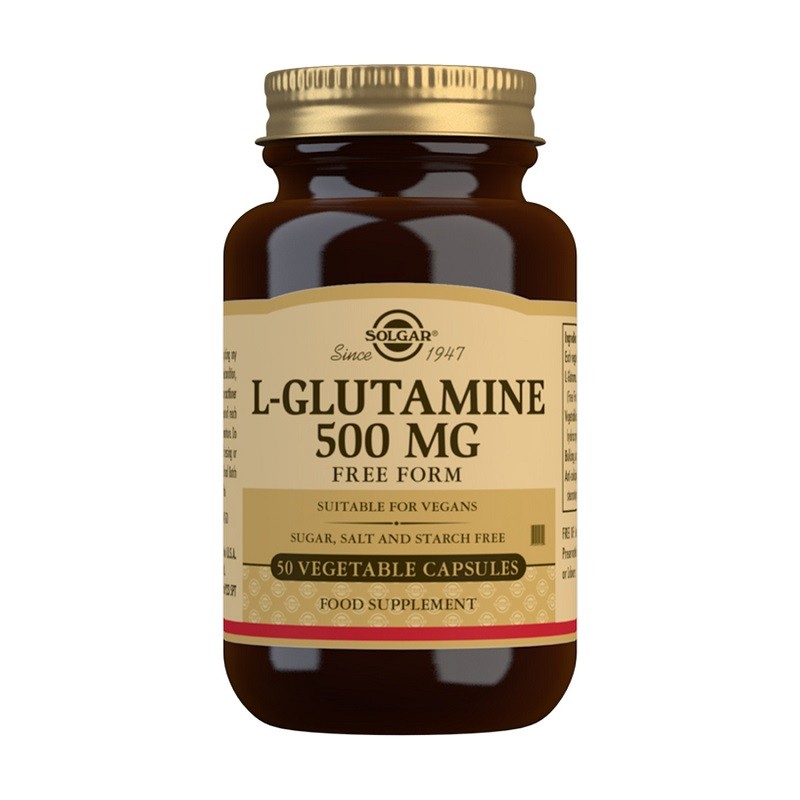 SOLGAR L-Glutamine 500mg (50 Capsules) SOLGAR L-Glutamine 500mg (50 Capsules)