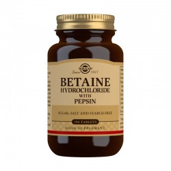 SOLGAR Betaine Hydrochloride with Pepsin 100 Tablets