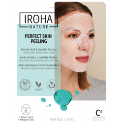 IROHA NATURE Masque Facial en Tissu Peeling Perfect Skin à l'Acide Glycolique 1 unité