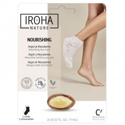 IROHA NATURE Nourishing Mask Socks with Argan and Macadamia Oil 2 units