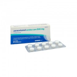 PARACETAMOL Sandoz Care 500mg (20 comprimidos)