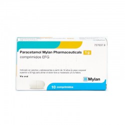 PARACETAMOL Mylan Pharmaceuticals 1g 10 Comprimidos