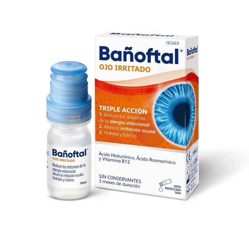 BAÑOFTAL Augentropfen für gereizte Augen, 10 ml