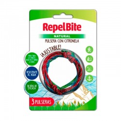 REPEL BITE Bracelet Anti-Moustique en Corde Naturelle à la Citronnelle 3 Unités