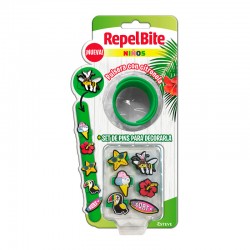 REPEL BITE Pulsera Citronela Niños + Pins Decorativos Color Verde