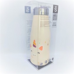 SUAVINEX Thermosflasche für heiße und kalte Flüssigkeiten Cremefarben "Einhorn" 350ml