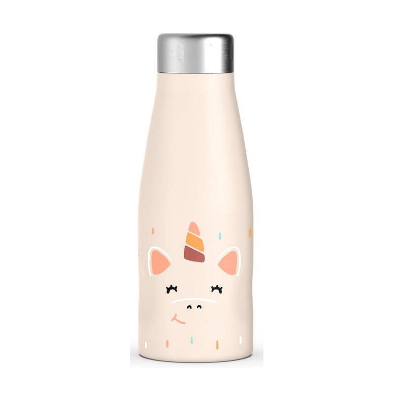 SUAVINEX Bottiglia Thermos per Liquidi Caldi e Freddi colore Crema "Unicorno" 350ml