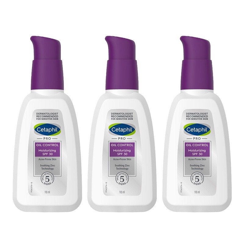 CETAPHIL Triple CETAPHIL PRO Oil Control Hydratant avec SPF 30 3x118ML CETAPHIL Triple CETAPHIL PRO Oil Control Hydratant avec SPF 30 3x118ML