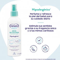 Cesta Neonatal Sensível NENUCO: Gel de Banho + Colônia + Creme Protetor + PRESENTE Doudou