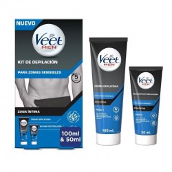 VEET Intimate Hair Removal Cream for Men 100ml + Post-Hair Removal Balm 50ml