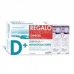 DONNA PLUS Menocífuga Forte 30 comprimidos + Ginegel Hidratante Vulvar 10ml GRATIS