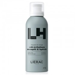 LIERAC Homme Feuchtigkeitsspendender Rasierschaum mit Anti-Irritation, 150 ml
