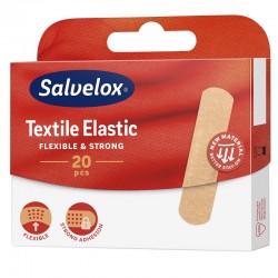 SALVELOX Textile Élastique 20 Pansements Tissu Souple