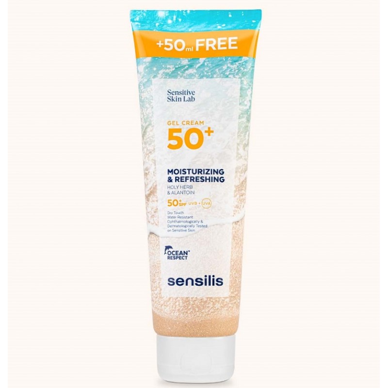 SENSILIS Feuchtigkeitsspendendes und erfrischendes Lichtschutzcreme-Gel SPF50+ 250ml