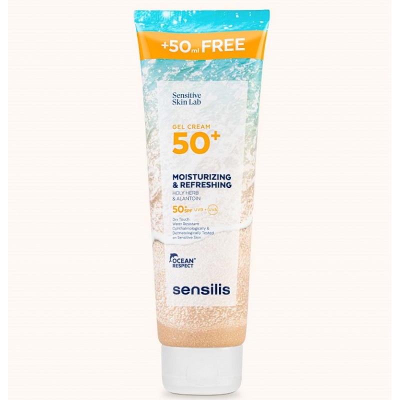 SENSILIS Gel Crème Photoprotecteur Hydratant et Rafraîchissant SPF50+ 250 ml