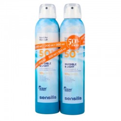SENSILIS Body Spray Invisible & Light SPF50+ Fotoprotector Antiedad DUPLO 2x200ml