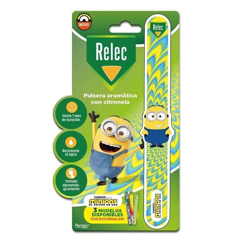 RELEC Anti-Mücken-Armband Minions für Kinder Gelb 1 Stück