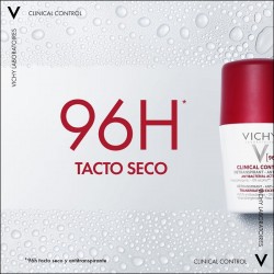 VICHY Déodorant Anti-Transpirant 96h Roll-On Contrôle Clinique 50 ml