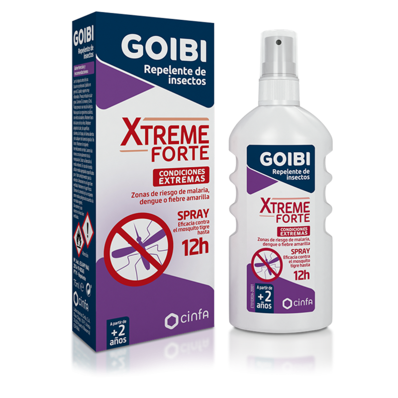 GOIBI Spray Anti-Moustiques Xtreme Forte 75 ml