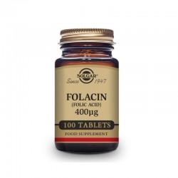 SOLGAR Folacine Acide Folique 100 Comprimés de 400 mg