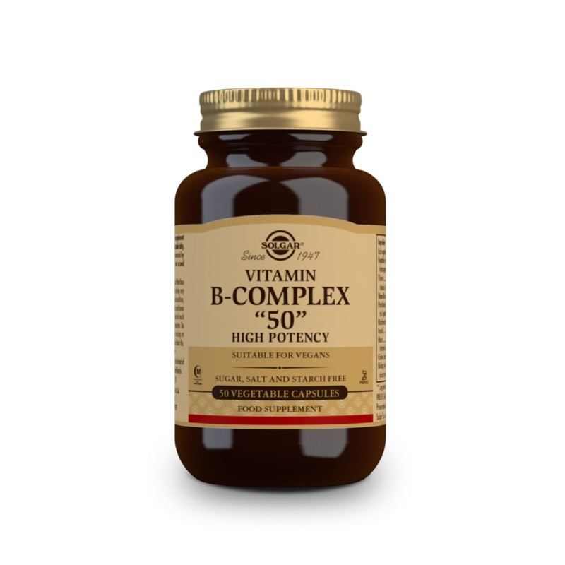 SOLGAR Vitamin B-Komplex 50 Gemüsekapseln SOLGAR Vitamin B-Komplex 50 Gemüsekapseln