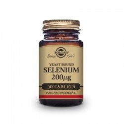 SOLGAR Sélénium dans la levure 200mcg 50 comprimés