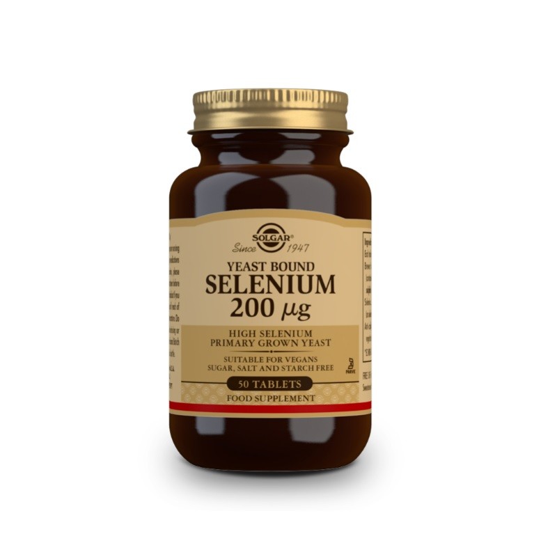 SOLGAR Selenium in Yeast 200mcg 50 Tablets