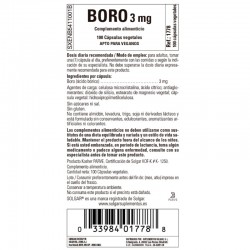 SOLGAR Bore 3 mg (100 Gélules Végétales)