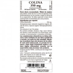 SOLGAR Colina 350mg (100 capsule vegetali)