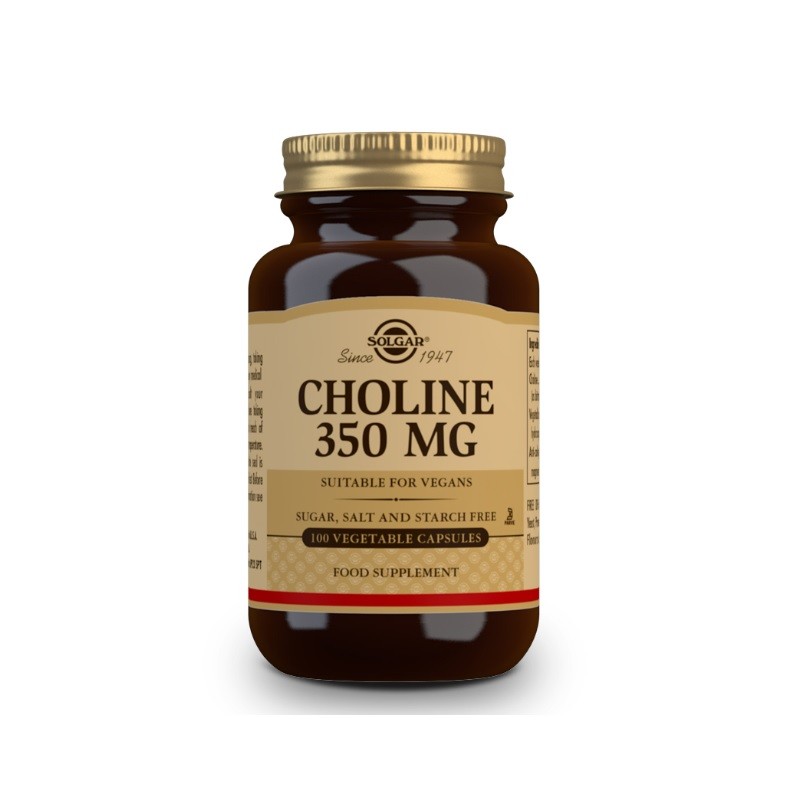 SOLGAR Cholin 350 mg (100 pflanzliche Kapseln)