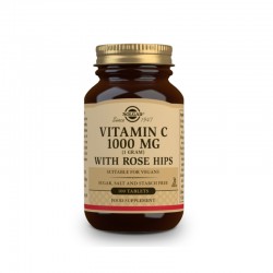 SOLGAR Rose Musquée C 1000mg Vitamine C avec Rose Musquée (100 Comprimés)