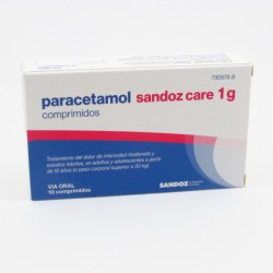 PARACETAMOL Sandoz Care 1g (10 Comprimidos EFG)