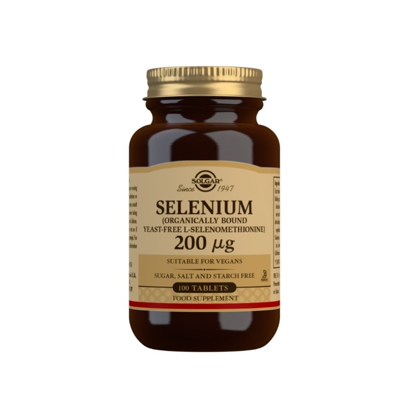 SOLGAR Sélénium 200mcg (sans levure) 100 comprimés