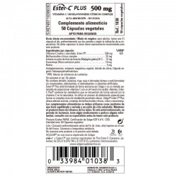 SOLGAR Ester-C Plus 500mg Vitamin C 50 Vegetable Capsules