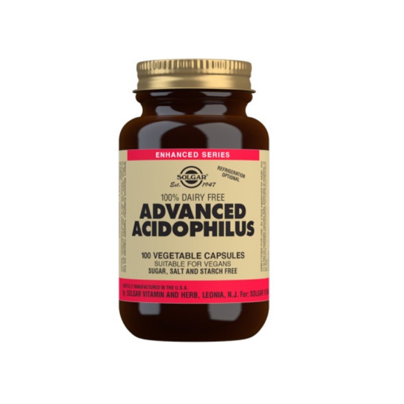 SOLGAR Advanced Acidophilus (non caseario) 100 capsule vegetali