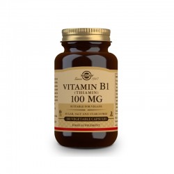 SOLGAR Vitamina B1 100mg (Tiamina) 100 Cápsulas vegetales