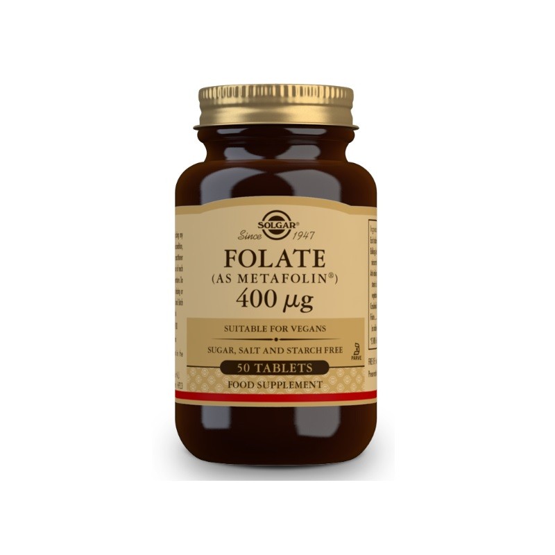 SOLGAR Folat (als Metafolin) 400 mcg 50 Tabletten