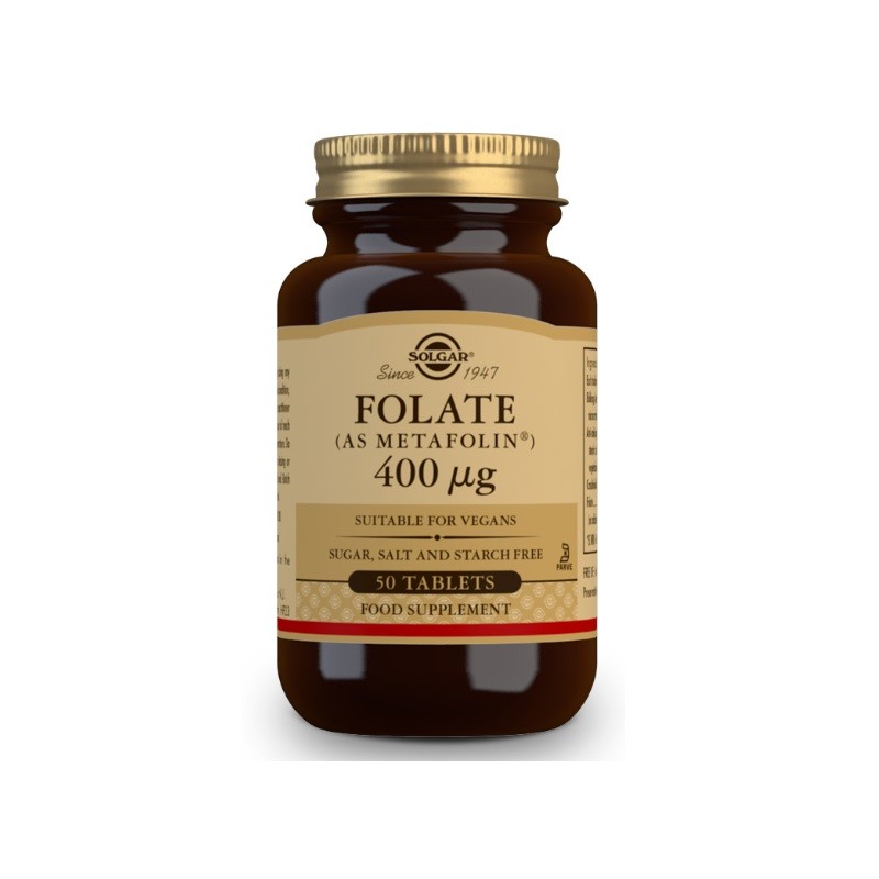 SOLGAR Folate (as Metafolin) 400mcg 50 tablets