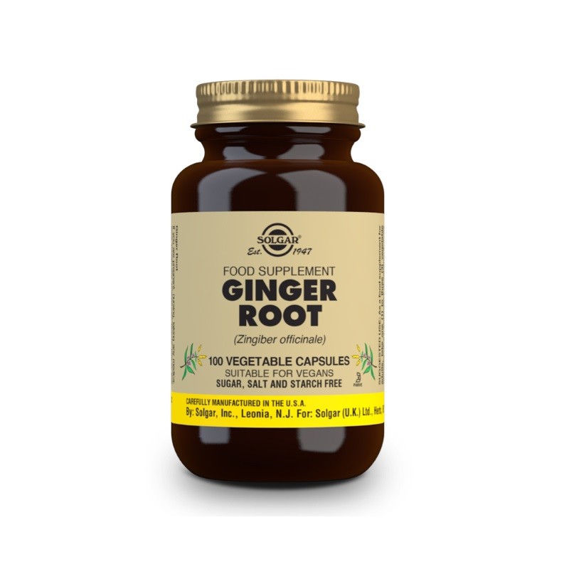 SOLGAR Ginger 100 Vegetable capsules