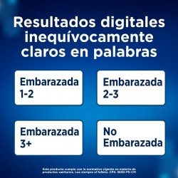 CLEARBLUE Test de Embarazo Digital con Indicador de Semanas 1 Prueba