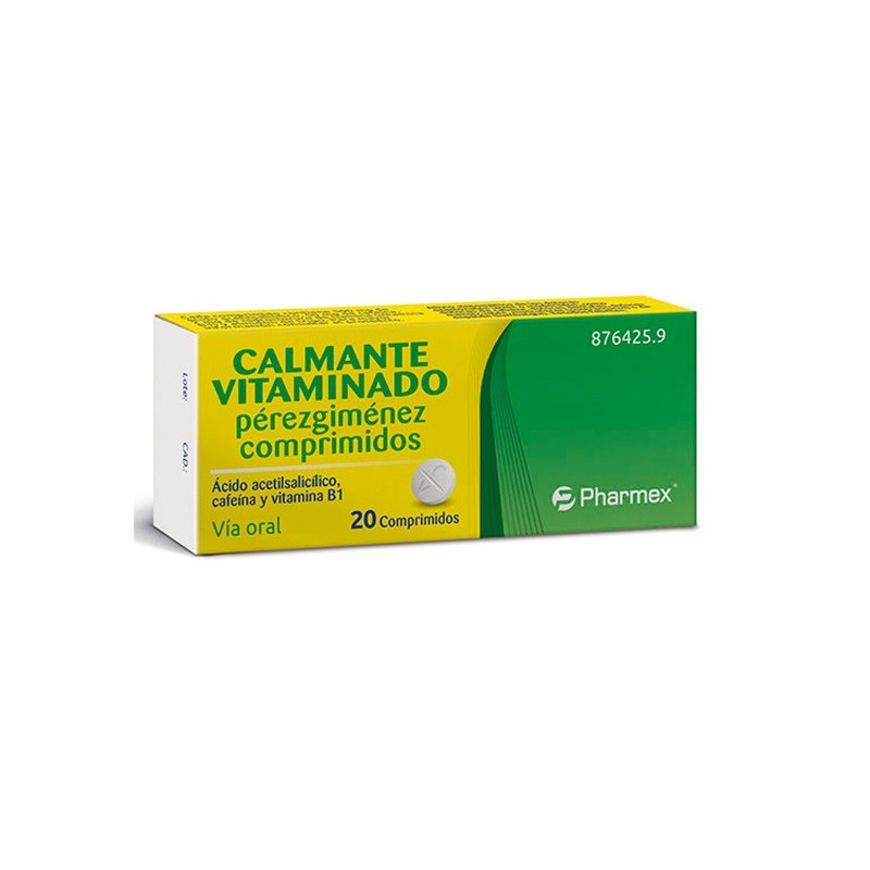 Achetez Pérezgiménez Vitamine Apaisante 20 Comprimés