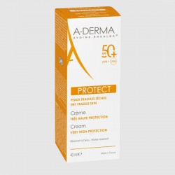 A-Derma Protect Creme Fotoprotetor FPS 50 para peles frágeis