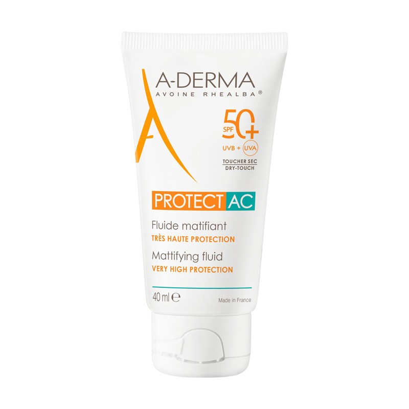 A-Derma Protect AC Mattifying Fluid SPF50+ 40 ml for Oily Skin