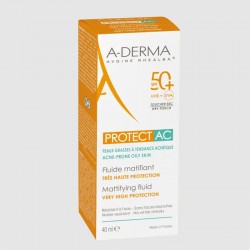 A-Derma Protect AC fluide matifiant pour peaux mixtes à grasses SPF50+ 40 ml