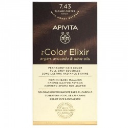 APIVITA Tinte 7.43 Rubio Cobrizo Dorado My Color Elixir