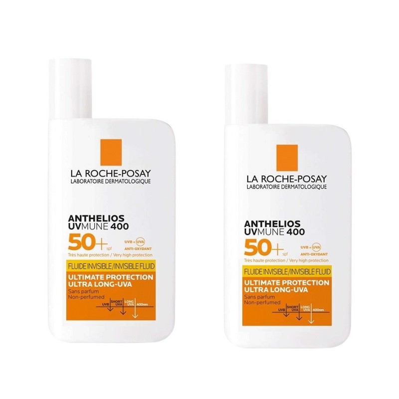 ANTHELIOS UV-MUNE 400 Fluide Invisible SPF 50+ DUPLO (2x50ml) LA ROCHE POSAY