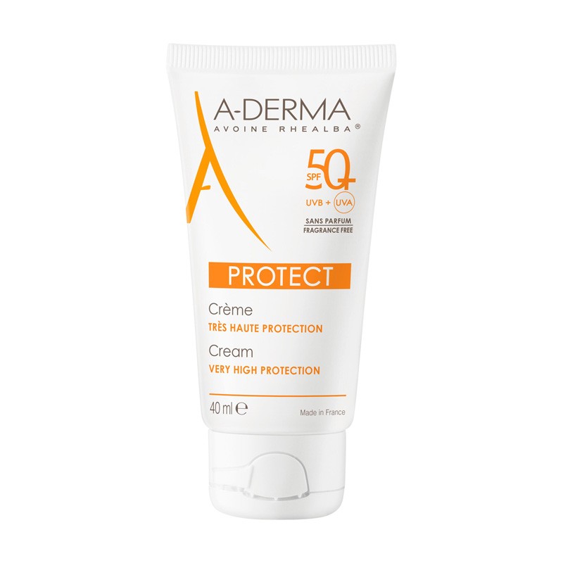 A-Derma Protect Creme Fotoprotetor FPS 50+ Sem Perfume 40 ml