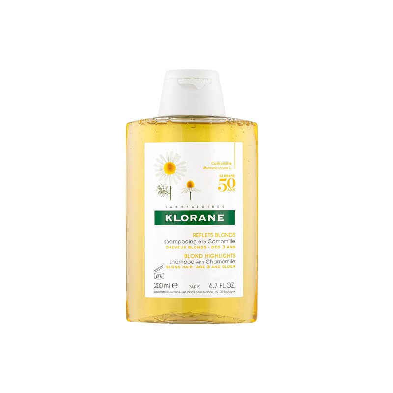 Achetez Klorane Shampoing Camomille aux Reflets Dorés pour Cheveux Clairs 200 ml